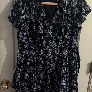 Miami for Francesca’s navy and light blue romper outfit bundle 9 items